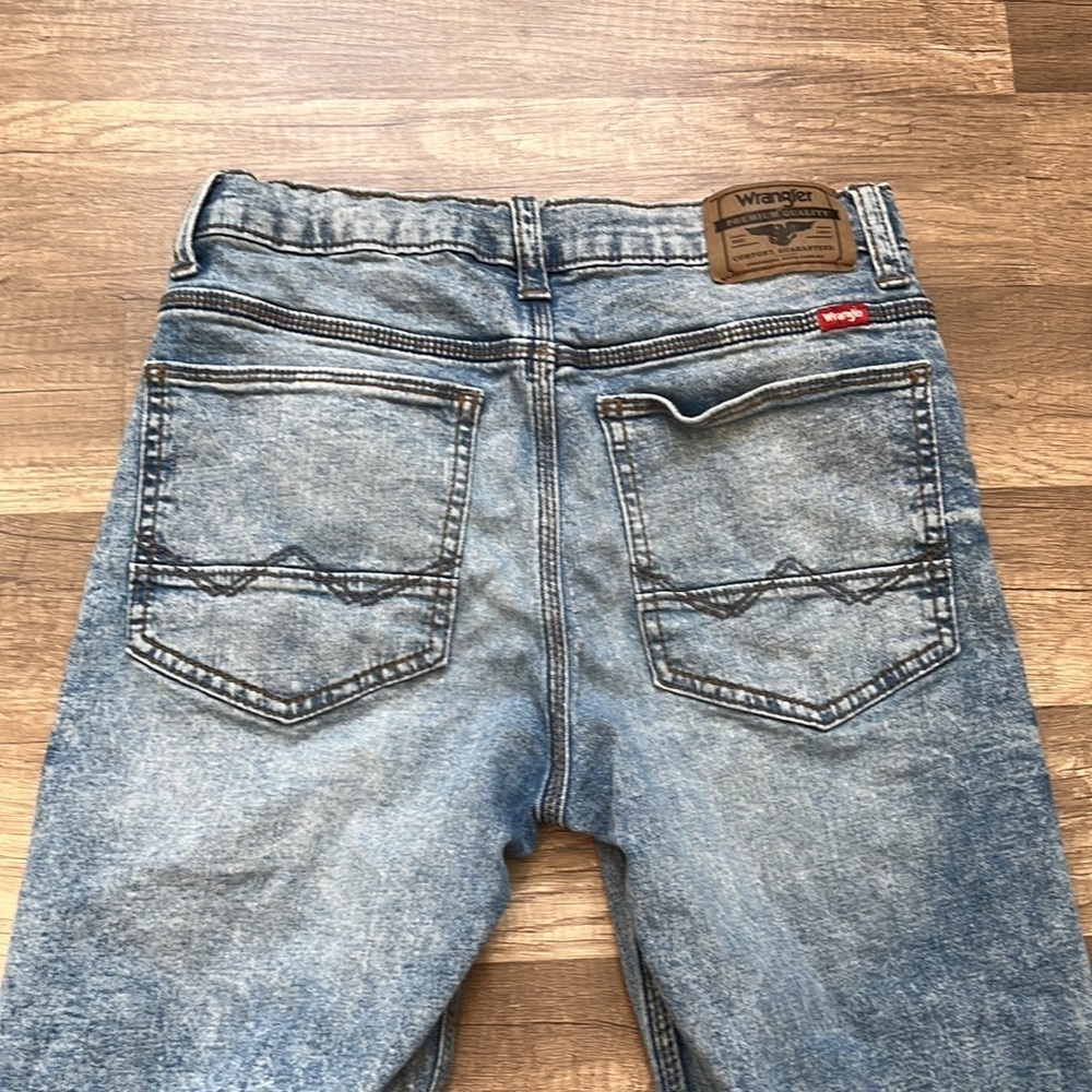 Wrangler Girls Faded Washed Denim Slim Fit Jeans size 16 - Picture 10 of 11